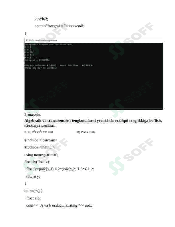 Algoritmlarni loyihalash, 6-variant 2