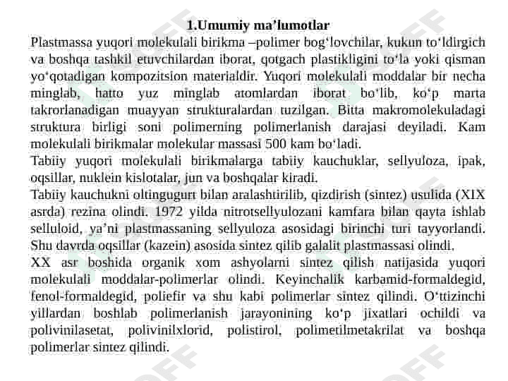 Polimer materiallar 2