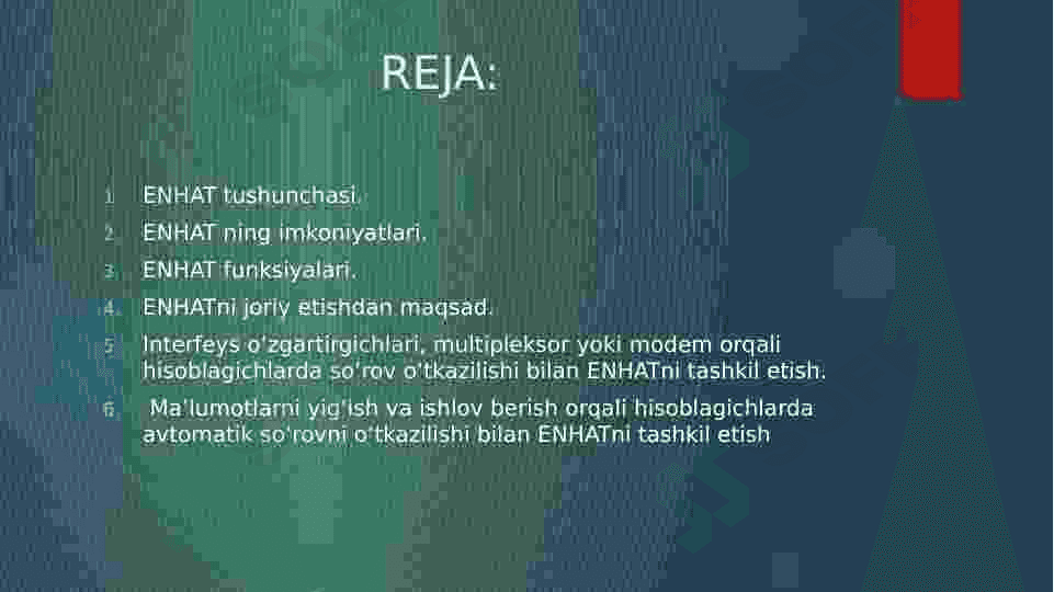interfeys o'zgartirgichlar  orqali ENHATni tuzish 2
