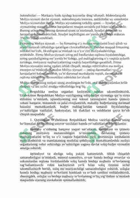 Moliya tizimi 2