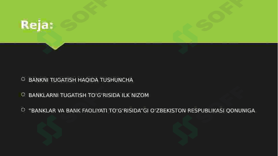 tijorat banklarini tugatish 2
