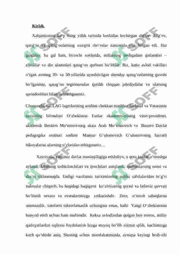 Sovet hokimiyatining qatag’onlik siyosatini ilm-fanga ko’rsatgan ta’siri 2