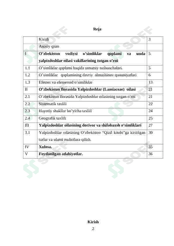 Yalpiznamolar qabilasi 2