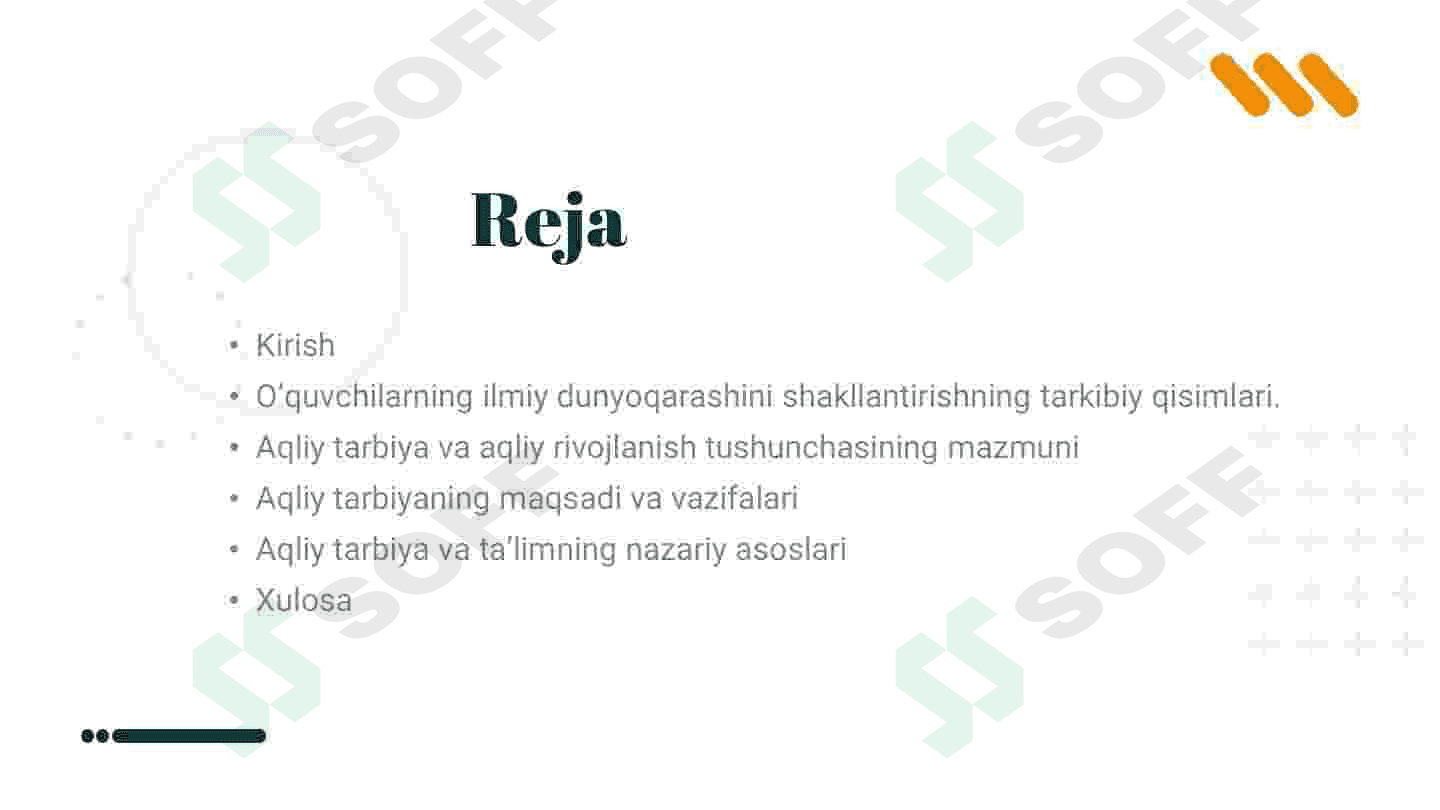 ILMIY DUNYOQARASHNI SHAKLLANTIRISH VA O’QUVCHILARNI AQLIY TARBIYALASH 2
