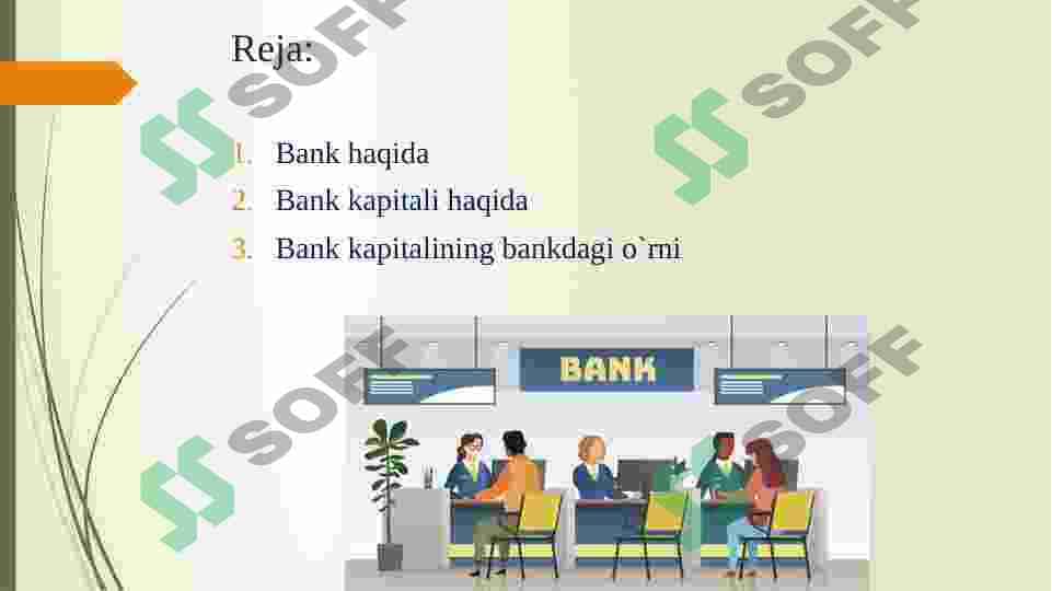 Bank kapitali bilan bog’liq operatsiyalarning turlari 2
