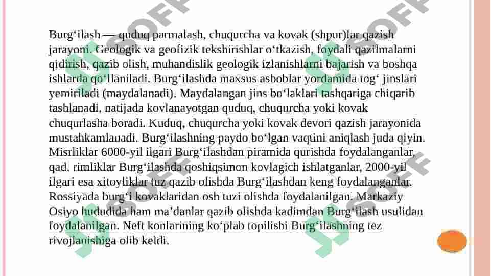 Burg`ilash dastgohlari 2