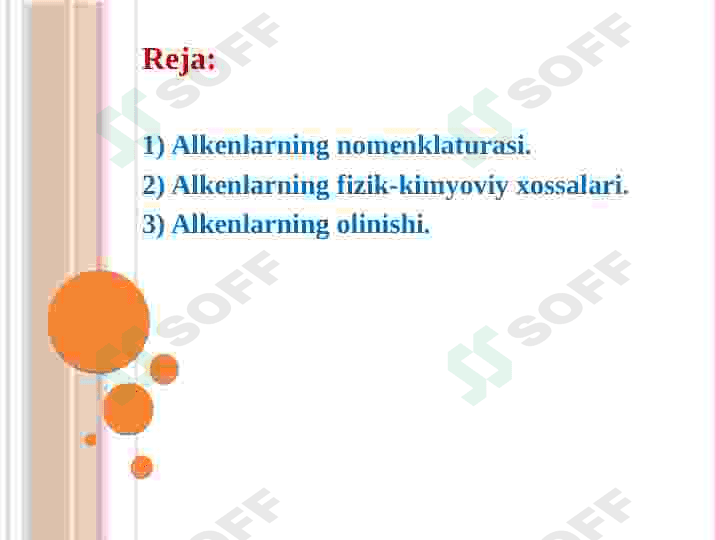 Alkenlarning olinishi. 2