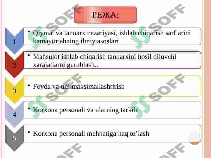 BOZOR SHAROITIDA NARX (BAHO)LARNING SHAKLLANISHI 2