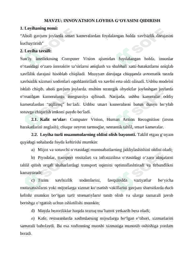 Innovatsion loyiha g‘oyasini qidirish 2