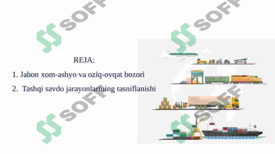 xalqaro savdo va uni boshqarish 2
