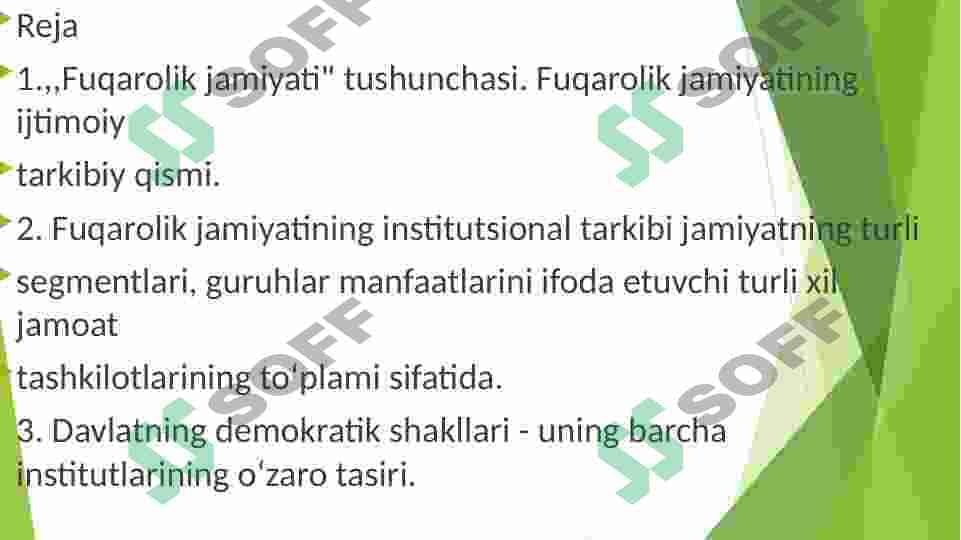 Oʻzbekistonda fuqarolarning huquq va manfaatlarini himoya qiluvchi fuqarolik jamiyati institutlari shakllanishi 2