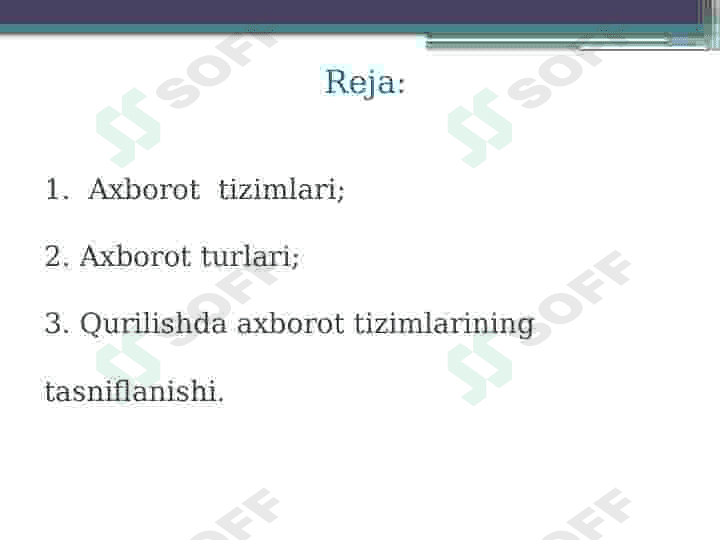 Qurilishda axborot tizimlari 2