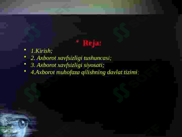 Òzbekistonda axborot xavfsizligining ma’naviy  va huquqiy asoslari 2