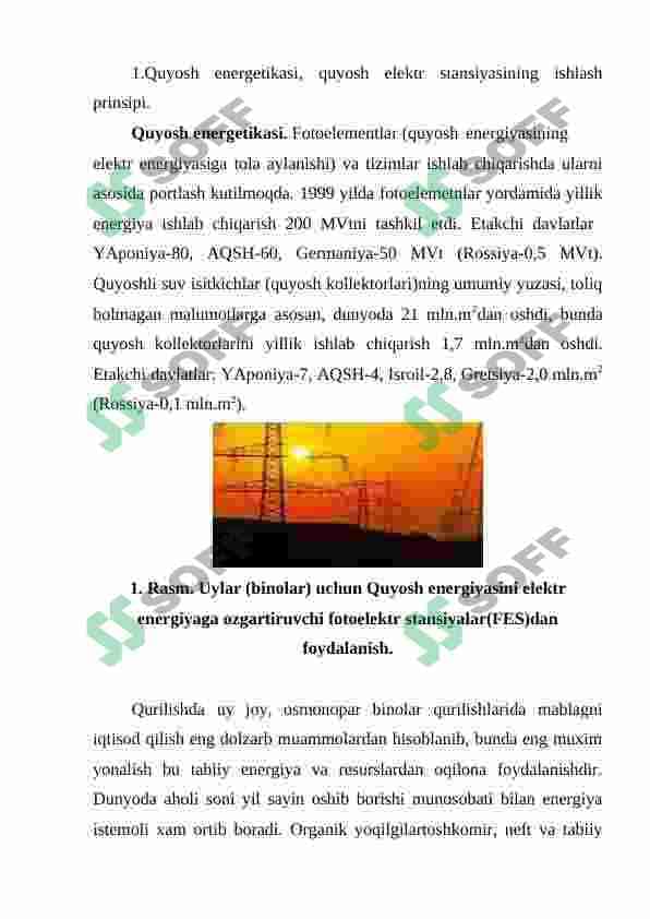 Quyosh Energetikasi 2