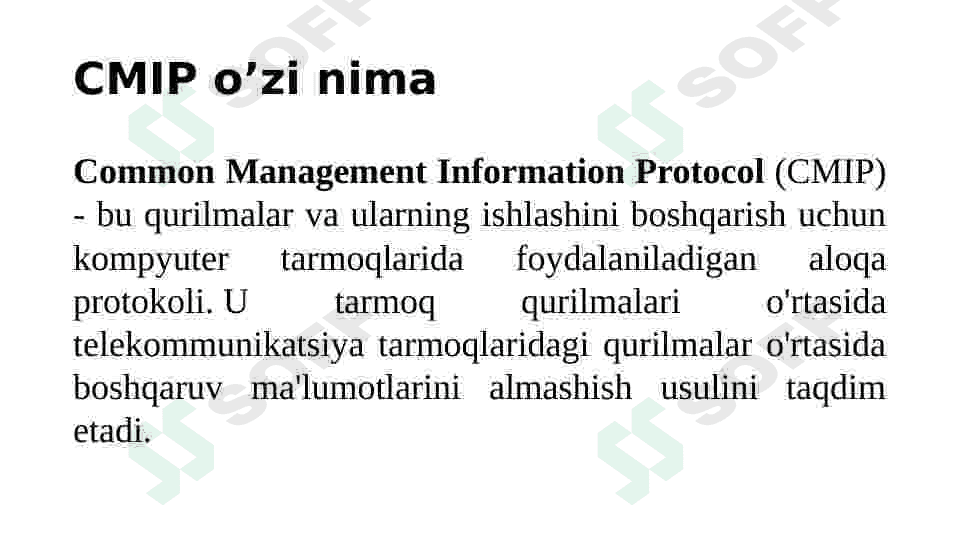 Umumiy boshqaruv axborot protokoli CMIP 2
