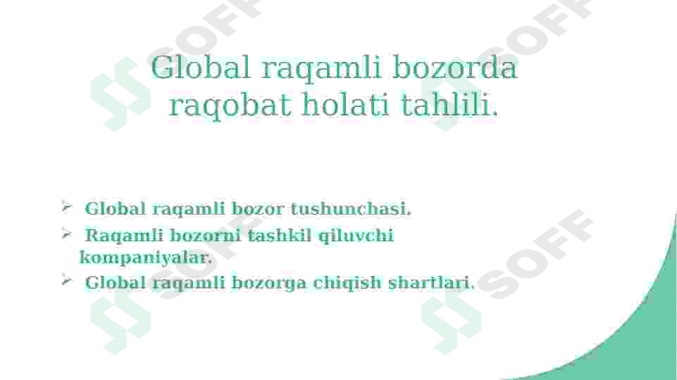 Global raqamli bozorda raqobat holati tahlili 2