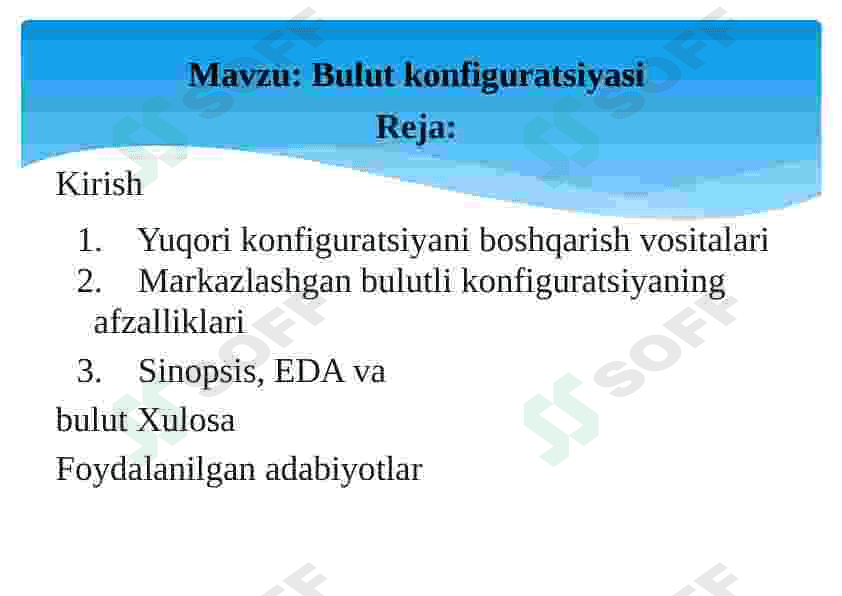Bulut konfiguratsiyasi 2