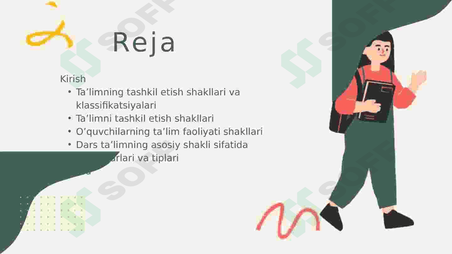 Ta'limni tashkil etish turlari va shakllari. Dars - ta'limni tashkil etishning asosiy shakli. Boshlang’ich ta’limda o’quvchilarning bilim, ko’nikma va malakalarini tashxis etish 2