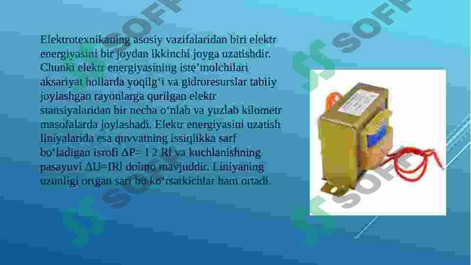 BIR FAZALI TRANSFORMATORLARNI TEKSHIRISH 2