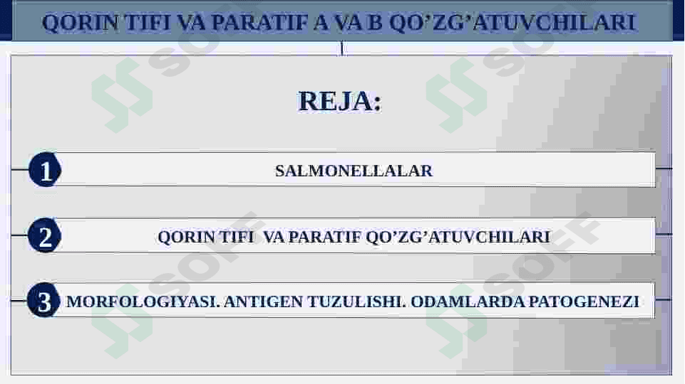 QORIN TIFI VA PARATIF A VA B QO’ZG’ATUVCHILARI KELTIRIB CHIQARADIGAN KASALLIKLAR. ULARNING TASNIFI VA LABORATORIYA TASHXISI. 2