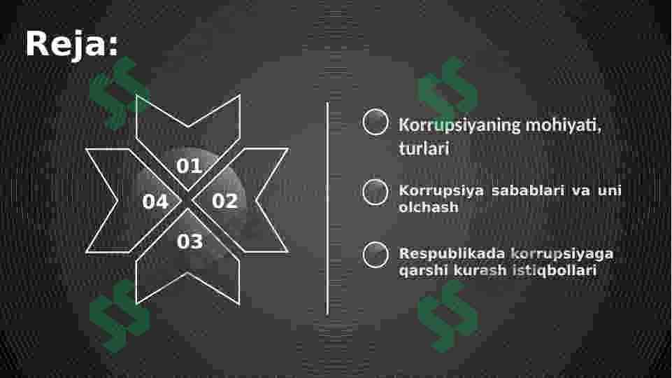 Korrupsiya va xufiyona iqtisodiyotning asosiy ko‘rinishi 2