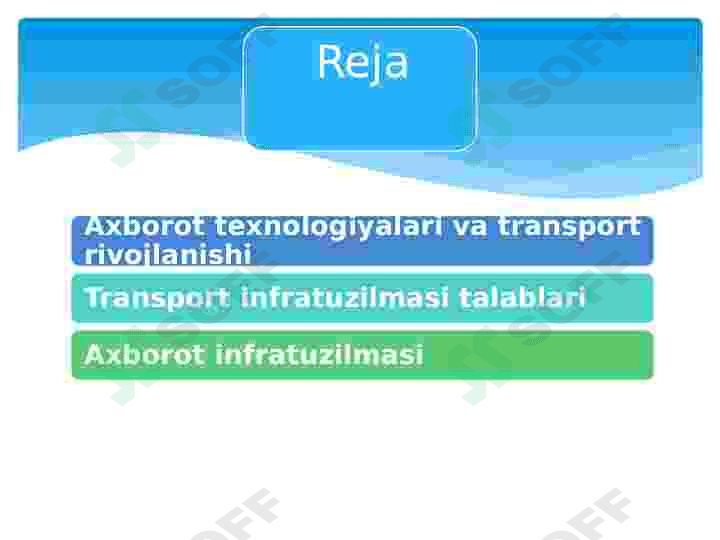Iqtisodiy masalalarni yechish uchun transport infratuzilmasini yangilash uchun axborot texnologiyalaridan qanday foydalanish mumkin 2