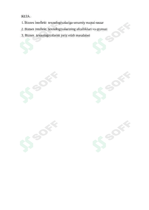 Turli tarmoqlarda axborot  tizimlarining qo`llanilishi. 2