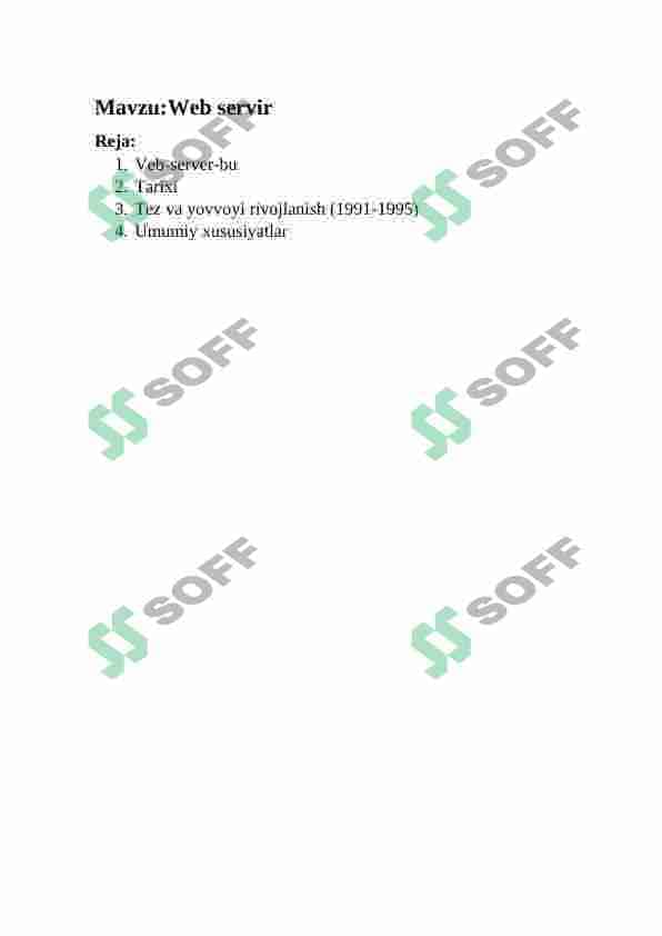 Web servir 2