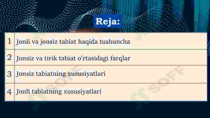 Jonli va jonsiz tabiat 2