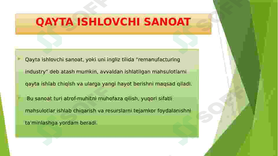 QAYTA ISHLOVCHI SANOAT 2