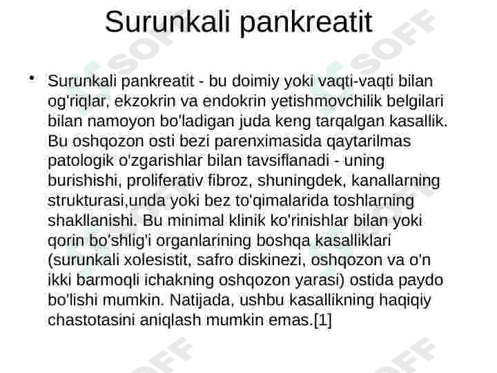 Surunkali pankreatit 2