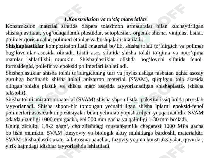 Polimer buyumlarning turlari 2