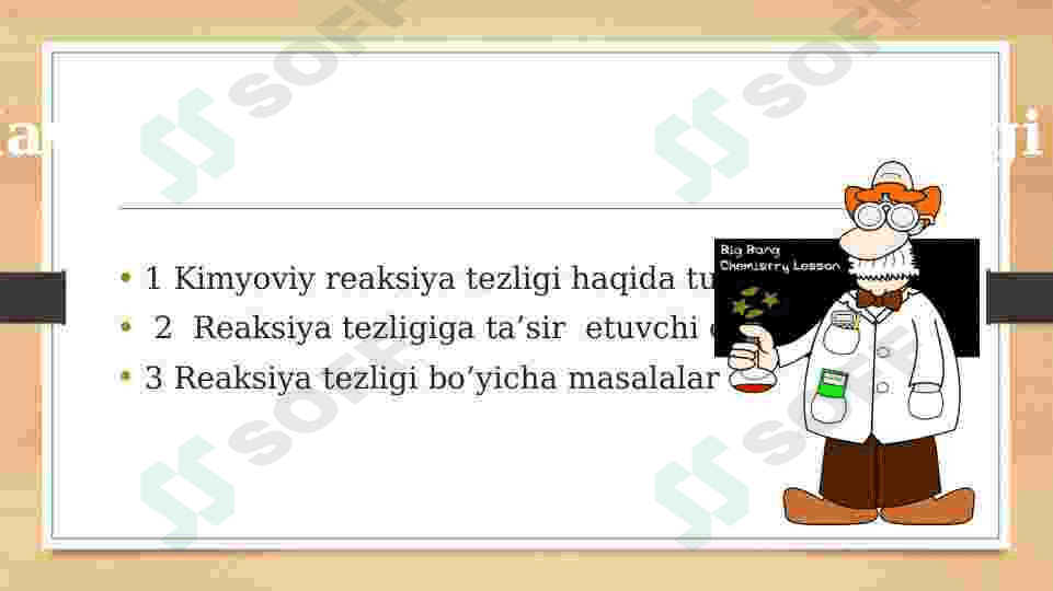 Kimyoviy reaksiya tezligi. 2