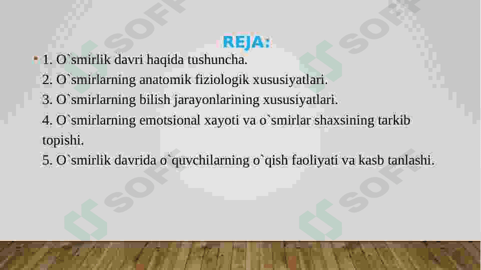O'smirlik davridagi psixik rivojlanishning umumiy tavsifi 2
