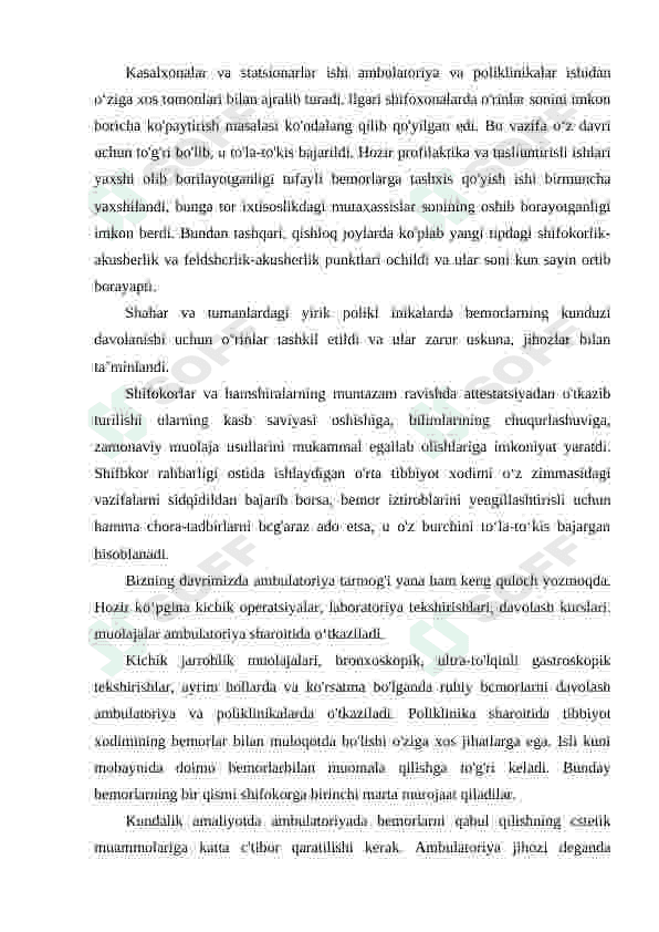AMBULATORIYA SHAROITIDA BEMORLAR BILAN MUNOSABATDA BO‘LISH PSIXOLOGIYASI 2