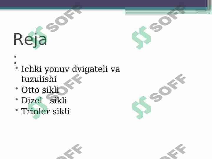 Ichki yonuv dvigatellarining ishlash sikllari 2