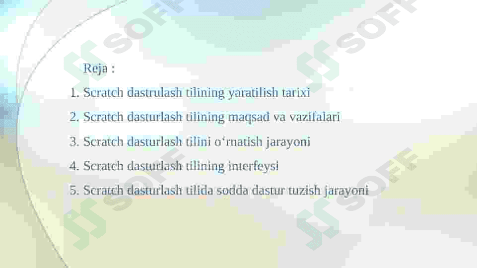 SCRATCH DASTURLASH TILI 2