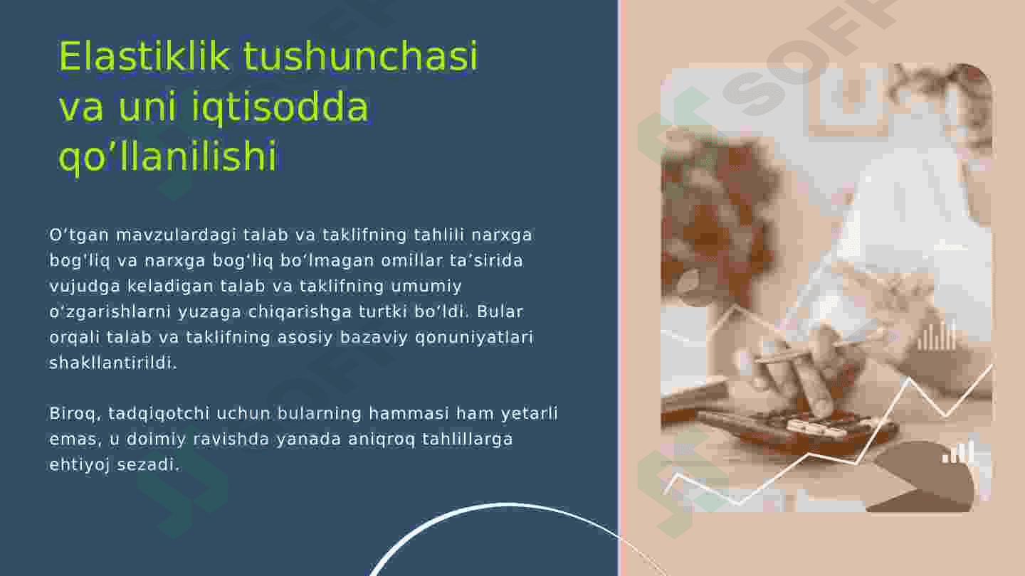 Talab va taklif elastikligi ko‘rsatkichlarining bozor holati tahlilidagi o‘rni 2