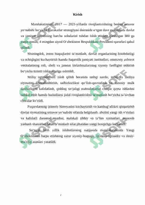 O'zbekiston Respublikasi prezidenti Shavkat Mirziyoyevning yangi O'zbekiston taraqqiyoti strategiyasi kitobida O'zbekiston yoshlarining diniy manbalardagi axloqiy tarbiyaga oid g'oyalarni o'rganishning ahamiyati 2