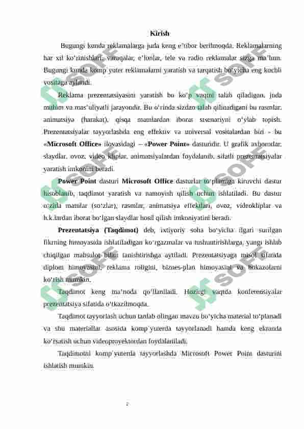 Microsoft PowerPoint 2