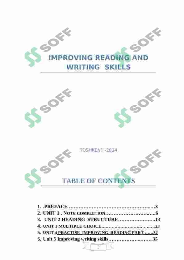 IMPROVING READING AND WRITING SKILLS 2