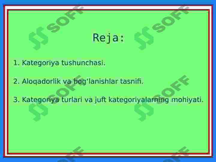 Falsafa kategoriyalari 2