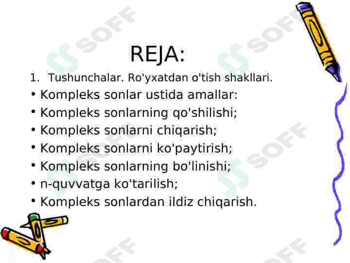 KOMPLEKS SONLAR 2