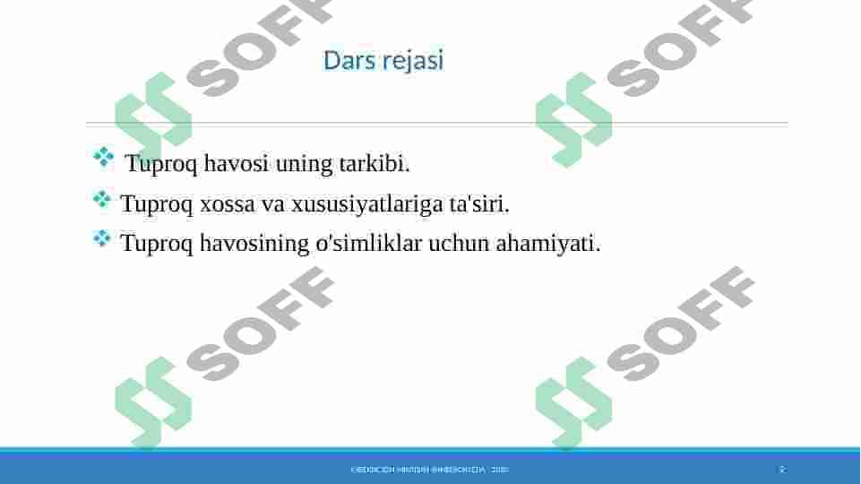Tuproq havosi uning tarkibi 2