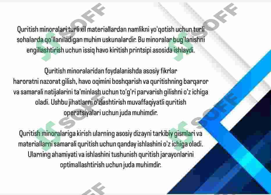 Quritish minoralari 2