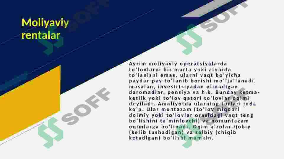 Moliyaviy rentalar 3
