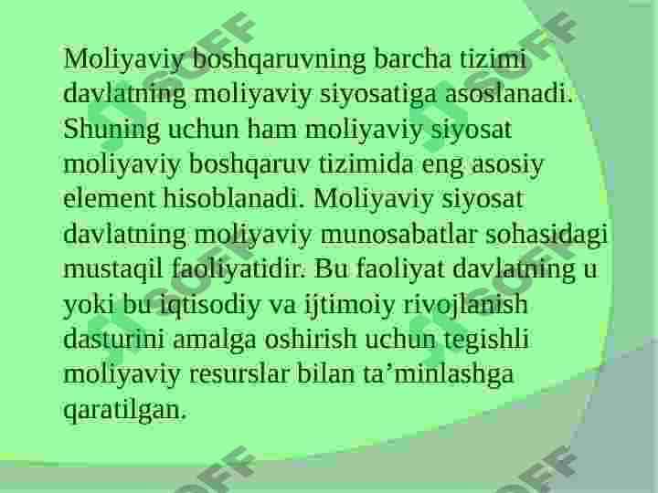 Moliya tizimi 3