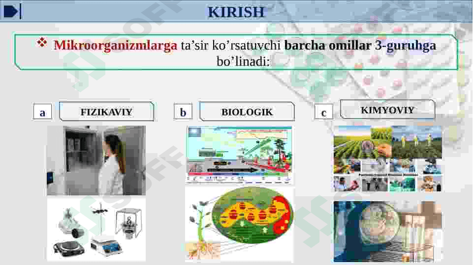 TASHQI MUHIT OMILLARINI MIKROORGANIZMLARGA TA’SIRI 3