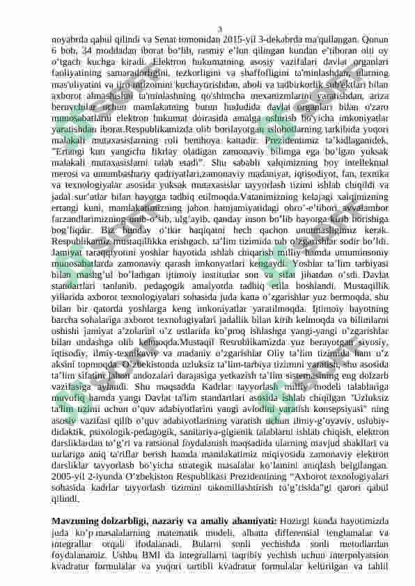 Koordinatalar bo‘yicha tushish usuli. 3