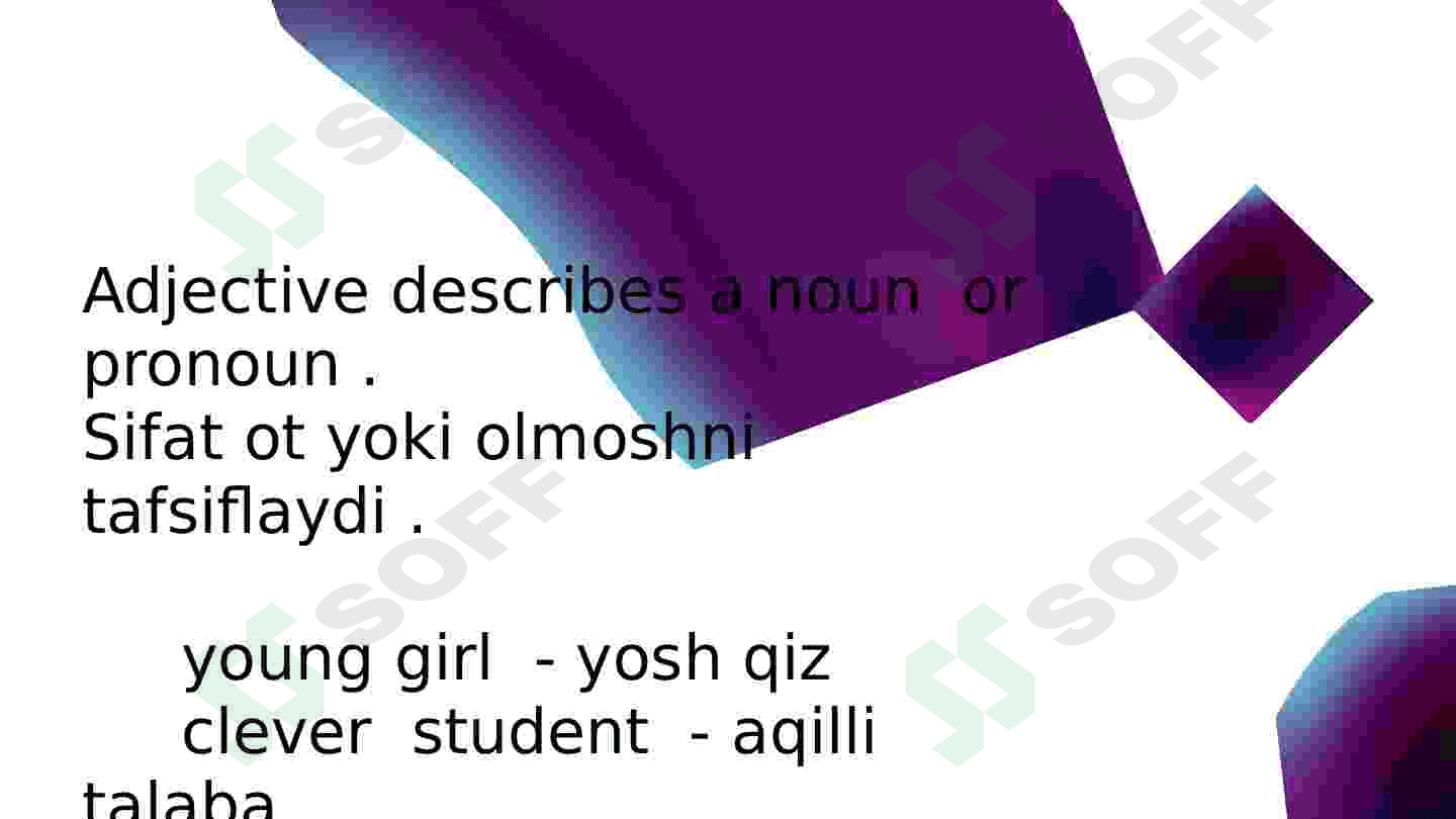 Adjective 3